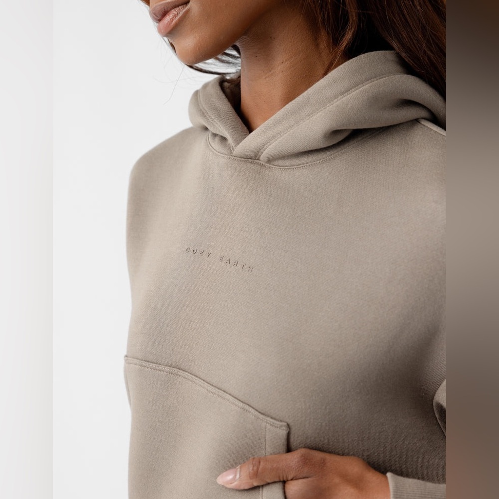 Cozy Earth CityScape Cropped Hoodie 2X